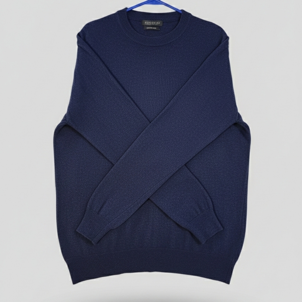 Mens X-Large Maglificio Bartolini Cashmere Blend Blue Sweater - Made in Italy - Picture 5 of 5